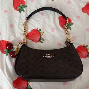 Coach Teri Shoulder Bag signature canvas